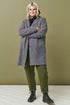 Image 6 of Classics style wool coat with long sleeves and pockets Erika from Baltic Linen