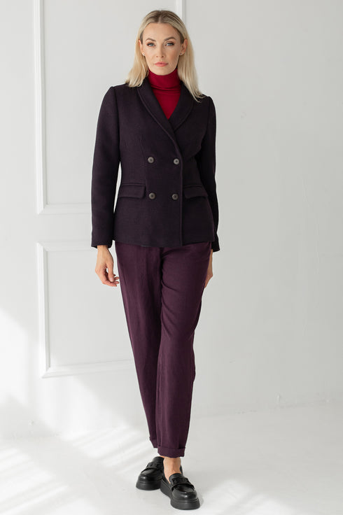 Image 2 of Warm autumn wool jacket Janice from Baltic Linen