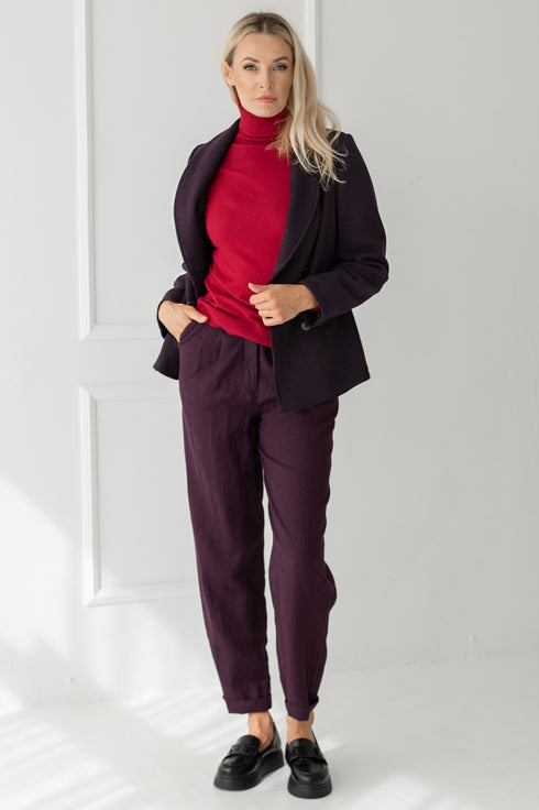 Image 5 of Warm autumn wool jacket Janice from Baltic Linen