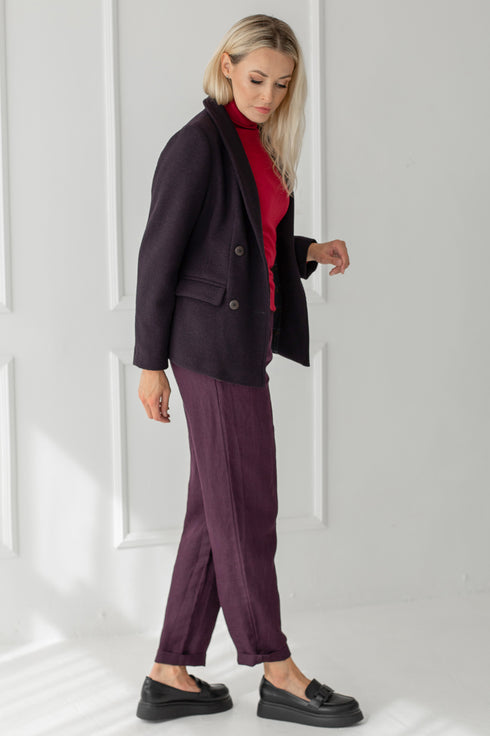 Image 6 of Warm autumn wool jacket Janice from Baltic Linen