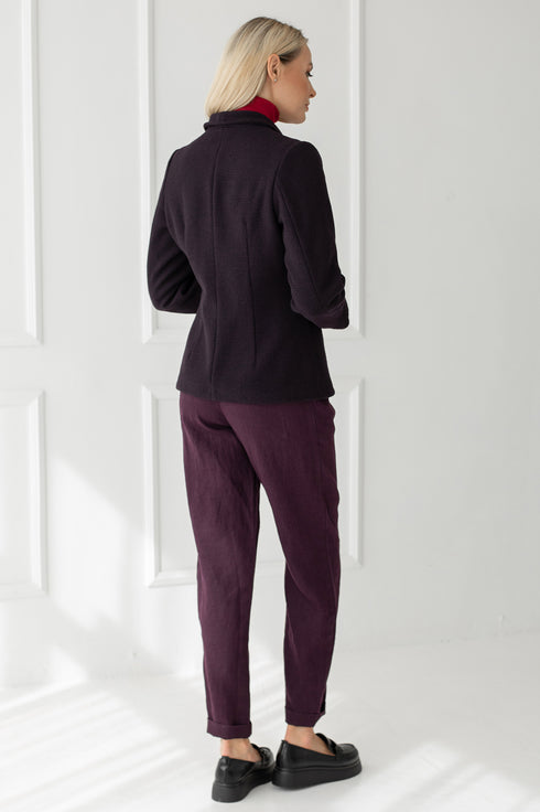 Image 8 of Warm autumn wool jacket Janice from Baltic Linen