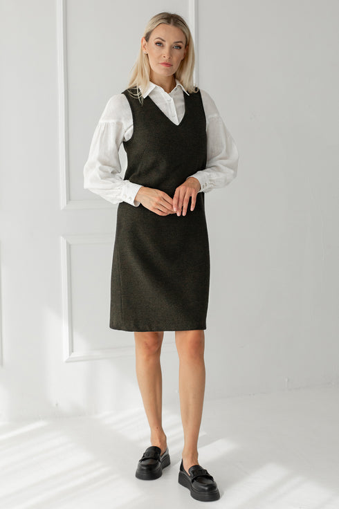 Image 11 of Womens warm wool dress Lily from Baltic Linen
