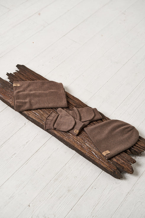 Image 4 of Soft merino wool neck gaiter from Baltic Linen