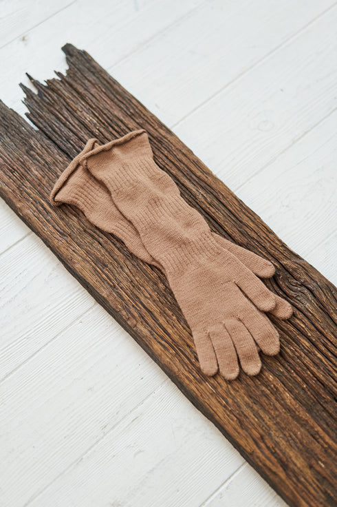 Image 11 of Comfortable handmade knitted sheep-wool mittens from Baltic Linen