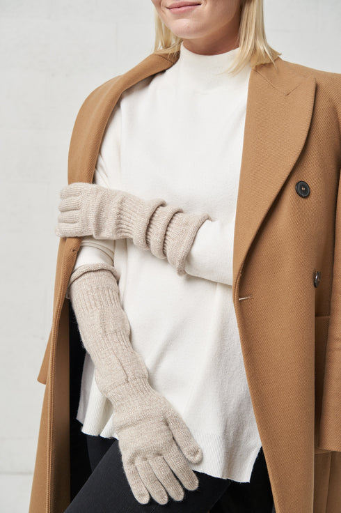 Image 2 of Comfortable handmade knitted sheep-wool mittens from Baltic Linen