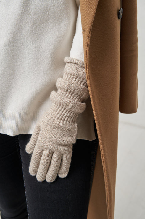 Image 3 of Comfortable handmade knitted sheep-wool mittens from Baltic Linen