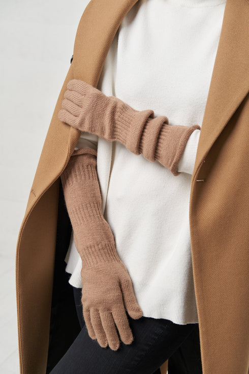 Image 8 of Comfortable handmade knitted sheep-wool mittens from Baltic Linen