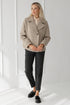 Image 10 of Short winter wool coat with flap pockets Elizabeth from Baltic Linen