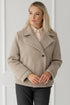 Image 13 of Short winter wool coat with flap pockets Elizabeth from Baltic Linen