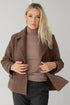 Image 4 of Short winter wool coat with flap pockets Elizabeth from Baltic Linen