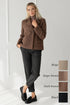 Image 15 of Short winter wool coat with flap pockets Elizabeth from Baltic Linen