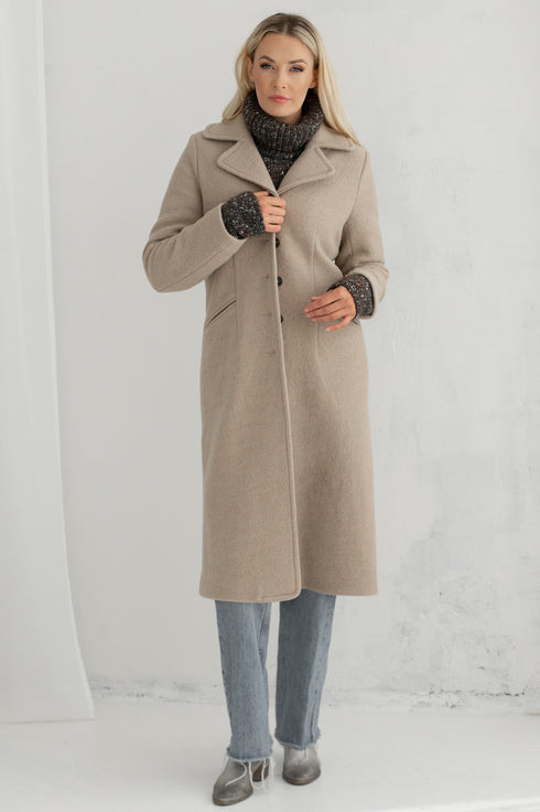 Image 14 of Long winter coat Ella from Baltic Linen