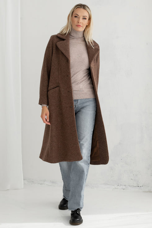 Image 10 of Long winter coat Ella from Baltic Linen
