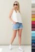 Image 8 of Linen tank top with a loose and relaxed fit perfect for summer Koko from Baltic Linen