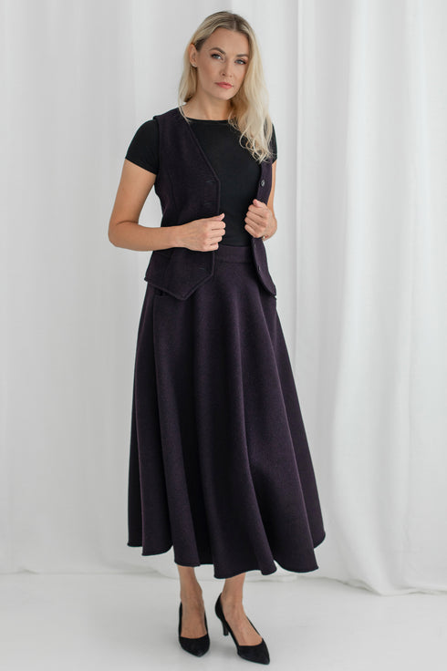 Image 7 of Warm wool vest with pockets Lauren from Baltic Linen