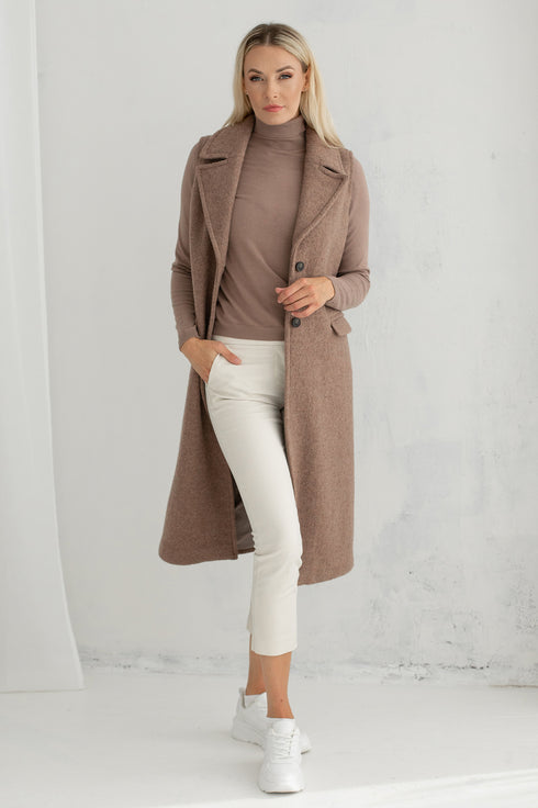 Image 6 of Warm wool vest with flap pockets Lori from Baltic Linen