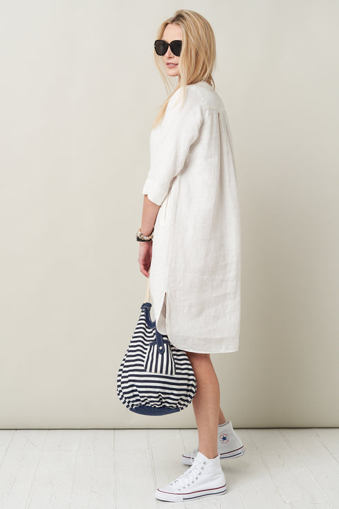 Image 6 of Linen tunic dress made with high quality linen fabric Mala from Baltic Linen