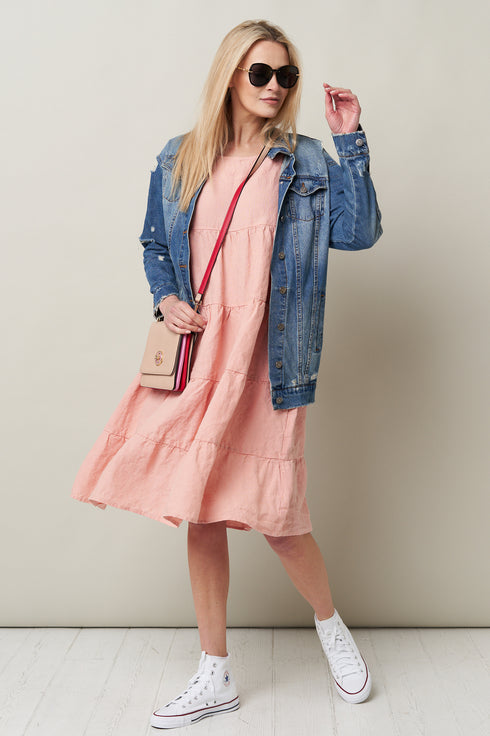 Image 21 of Vintage linen dress made from high-quality breathable fabric Mari from Baltic Linen