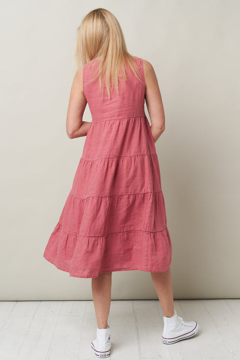 Image 23 of Linen boho sundress features unique boho style design Mari from Baltic Linen