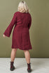 Image 7 of Vintage linen dress features a deep V-neckline and side pockets Muna from Baltic Linen