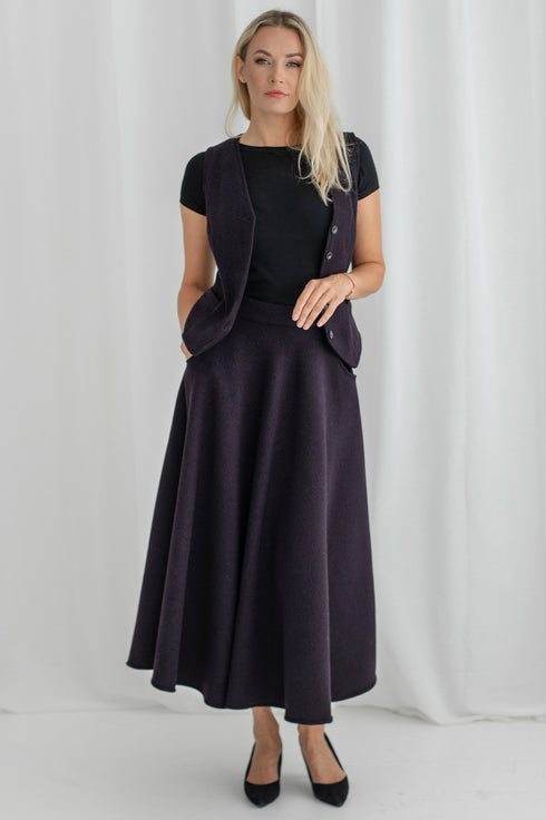 Image 2 of Winter wool skirt with pockets Nancy from Baltic Linen