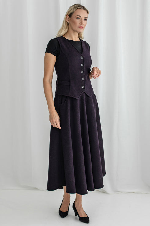 Image 5 of Winter wool skirt with pockets Nancy from Baltic Linen