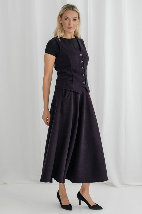 Image 7 of Winter wool skirt with pockets Nancy from Baltic Linen