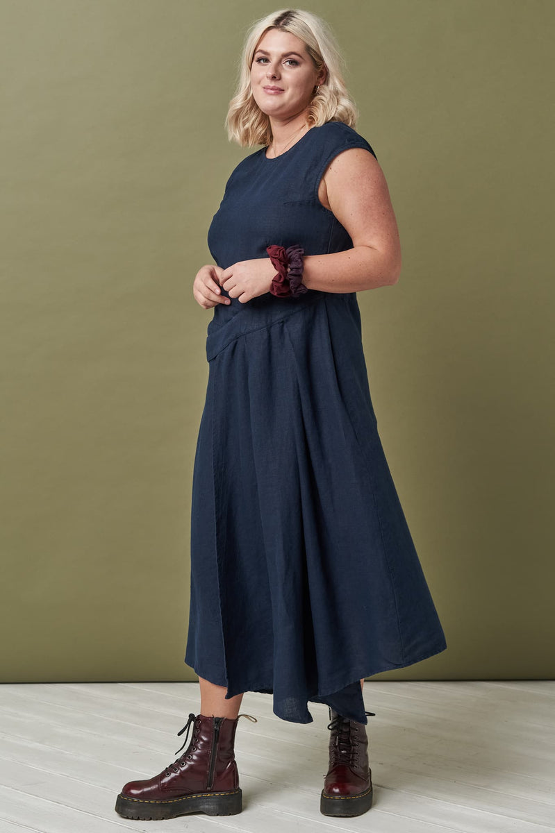 Japanese linen dress Salem BalticLinen Japanese linen dress Salem BalticLinen