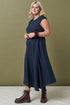 Image 2 of Japanese linen dress organic and simple samurai design Salem from Baltic Linen
