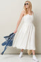 Image 1 of Summer linen dress midi-length and breathable linen fabric Simone from Baltic Linen