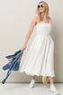Image 1 of Summer linen dress midi-length and breathable linen fabric Simone from Baltic Linen