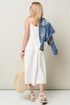 Image 7 of Summer linen dress midi-length and breathable linen fabric Simone from Baltic Linen