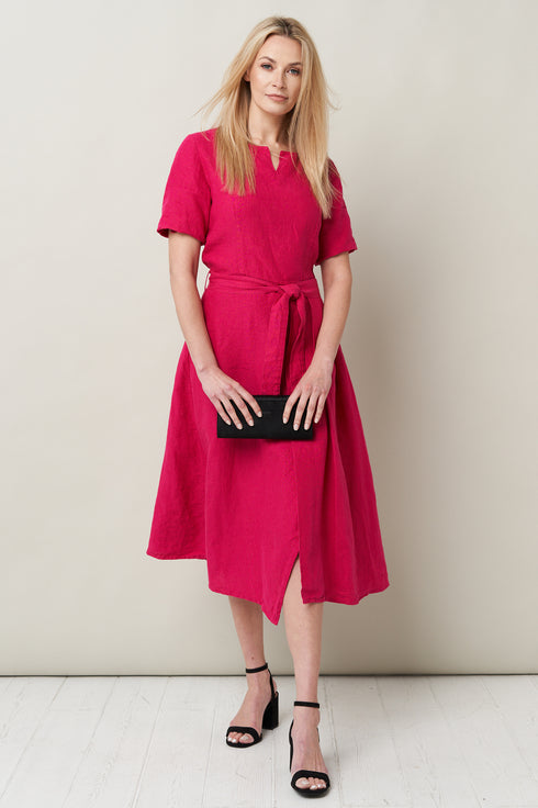 Image 2 of Stylish linen dress features breathable fabric to keep you cool Suri from Baltic Linen