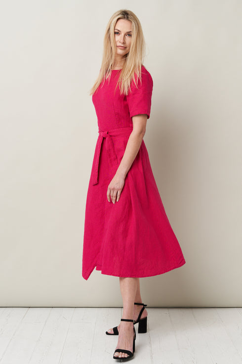 Image 5 of Stylish linen dress features breathable fabric to keep you cool Suri from Baltic Linen
