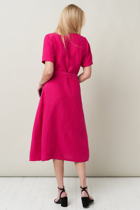 Image 8 of Stylish linen dress features breathable fabric to keep you cool Suri from Baltic Linen