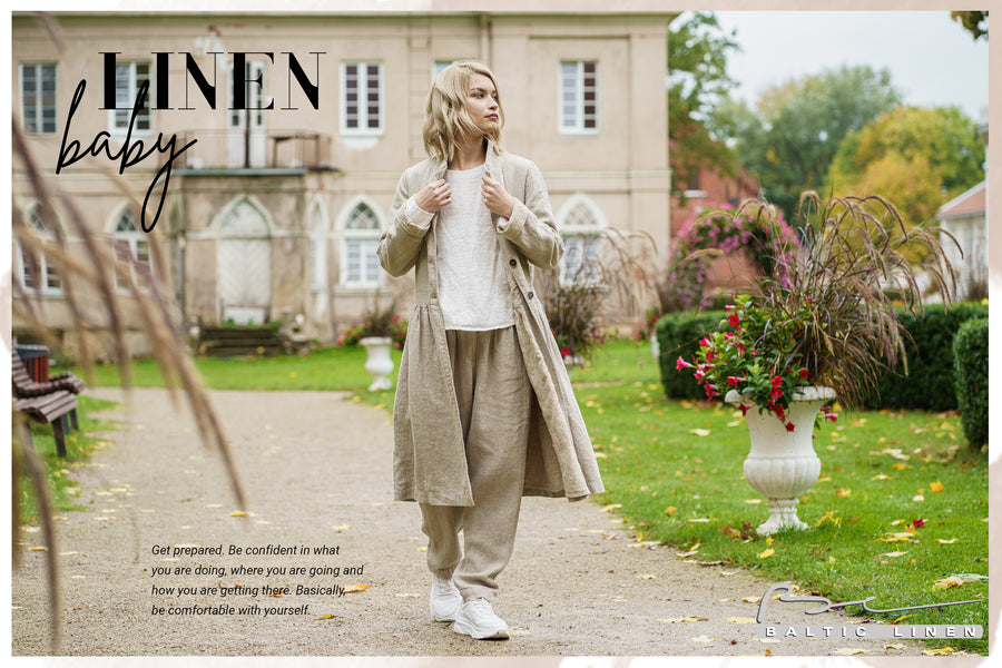 Cozy and lightweight linen coat