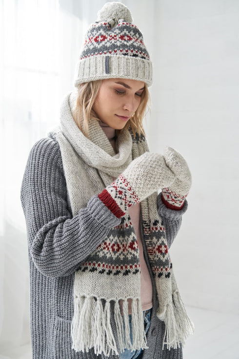 Image 2 of Brushed wool scarf designed to be soft, comfortable and warm from Baltic Linen