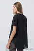 Image 15 of Linen blouse decorated with folded collar and short sleeves Gerda from Baltic Linen
