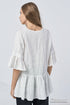 Image 11 of Casual linen blouse 3/4 length sleeves & high-quality design Grete from Baltic Linen