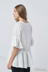 Image 12 of Casual linen blouse 3/4 length sleeves & high-quality design Grete from Baltic Linen