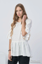 Image 1 of Casual linen blouse 3/4 length sleeves & high-quality design Grete from Baltic Linen