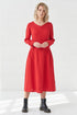 Image 1 of Autumn linen dress with hidden side zip and hidden pockets Jurate from Baltic Linen
