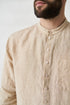 Image 2 of Linen casual shirt comes with long sleeves and a chest pocket Tomas from Baltic Linen