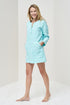 Image 1 of Linen shirt dress with front buttons and long sleeves Misty from Baltic Linen