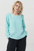 Image 1 of Womens linen blouse with a rounded neckline and long sleeves Karen from Baltic Linen