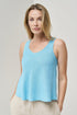 Image 16 of Sleeveless linen blouse with a rounded neckline & a relaxed fit Kim from Baltic Linen