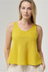 Image 12 of Sleeveless linen blouse with a rounded neckline & a relaxed fit Kim from Baltic Linen