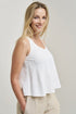 Image 2 of Sleeveless linen blouses features a loose fit design Kim from Baltic Linen