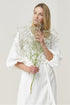 Image 6 of Wrap linen dress features an oversized fit and long sleeves Mikay from Baltic Linen