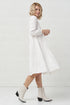 Summer linen dress comes with long sleeves and flowy design Marisa from Baltic Linen
